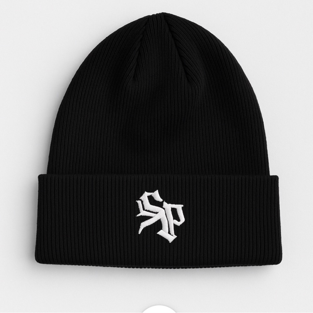 South Pole Black Beanie with White Logo